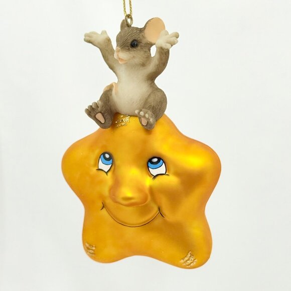 Charming Tails Glass Ornament "My Shining Star" w/Box by Fitz & Floyd - Picture 5 of 8